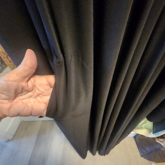 Norma Kamali Tie Front Black Maxi Dress With Tag - Picture 5 of 8